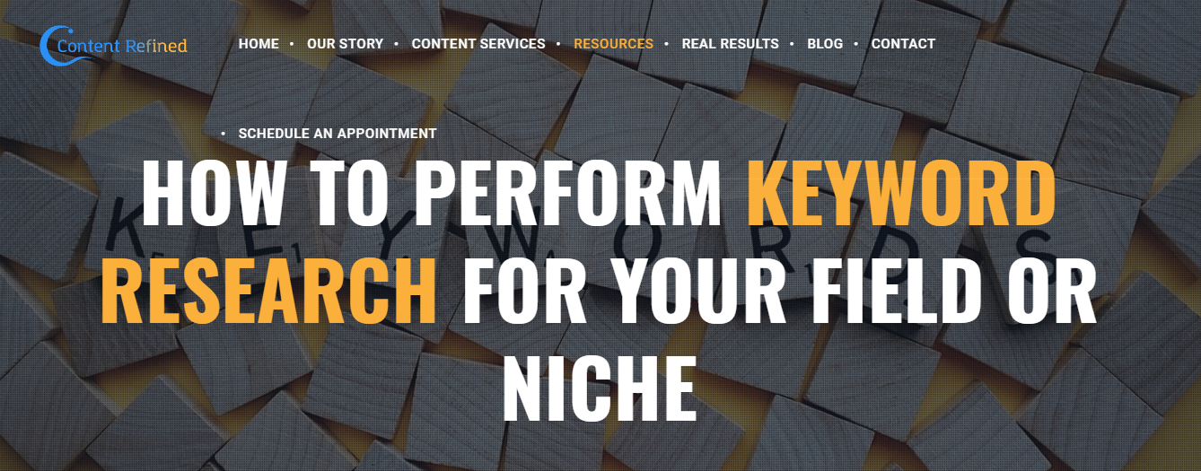 Content Refined Review- Keyword Research